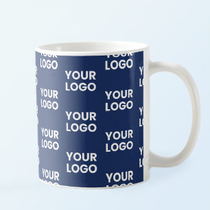 Elke Afbeelding of Business Logo bewerkbaar donker Koffiemok