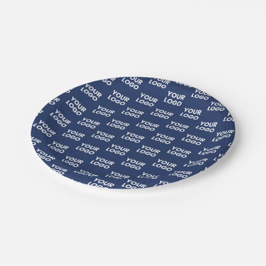 Elke Afbeelding of Business Logo bewerkbaar donker Papieren Bordje (Gekanteld)