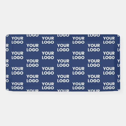 Elke Afbeelding of Business Logo bewerkbaar donker Spandoek (Horizontaal)