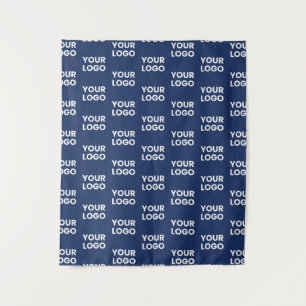 Elke Afbeelding of Business Logo bewerkbaar donker Wandkleed