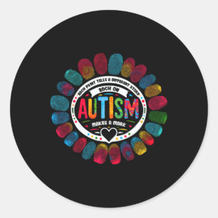 Elke afdruk vertelt een ander verhaal Vingerafdruk Ronde Sticker