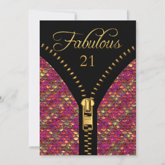 Elke Age Fabulous Sequins Pink Gold Black Birthday Kaart (Voorkant)