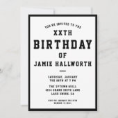 ELKE AGE-groepsdaguitnodiging | Zwart-wit Kaart (Voorkant)