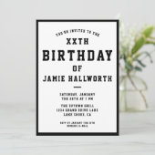 ELKE AGE-groepsdaguitnodiging | Zwart-wit Kaart (Staand voorkant)