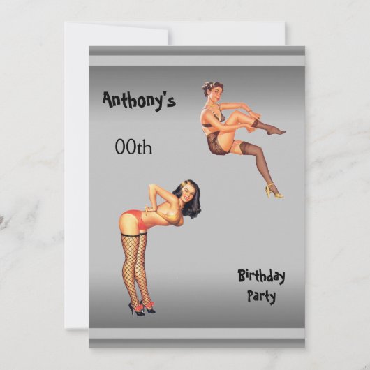 Elke Age Mannen Birthday Party Kaart (Voorkant)