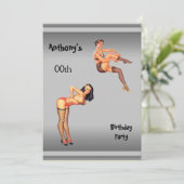 Elke Age Mannen Birthday Party Kaart (Staand voorkant)