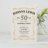 Elke Age Whiskey die als verrassing 50e verjaardag Kaart (Staand voorkant)