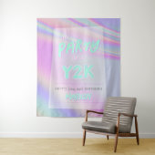 ELKE AGE Y2K verjaardag iriserende regenboog achte Wandkleed (In situ)