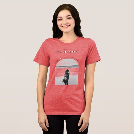 Elke And Davis Save The Date T-Shirt (Voorkant volledig)