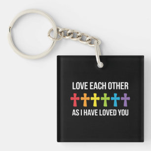 Elke Andere Liefde Gay Pride LGBTQ Regenboog Chris Sleutelhanger