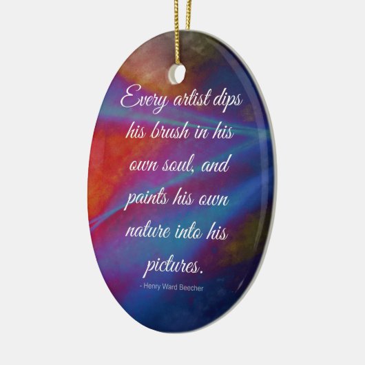 Elke artiest... keramisch ornament (Links)