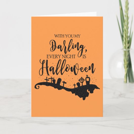 Elke avond is er een Halloween Graphic Kaart (Voorkant)