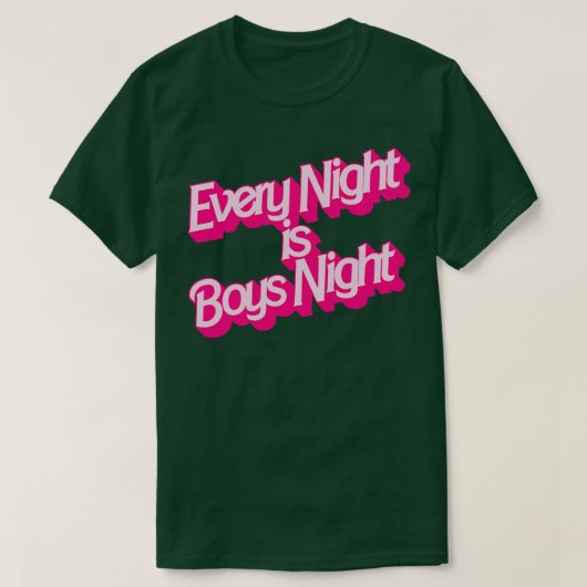 Elke avond is Jongensnacht T-shirt (Design voorkant)