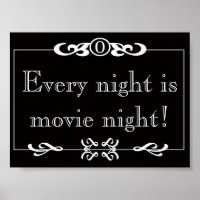 Elke avond is Poster 's nachts van films