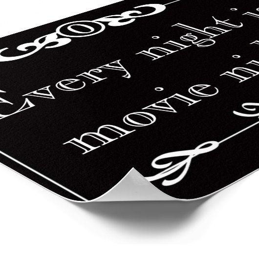 Elke avond is Poster 's nachts van films (Hoek)