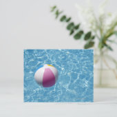 Elke bal in het zwembad briefkaart (Staand voorkant)