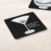 Elke bedrijfsnaam Restaurant Bar Martini Drink Kartonnen Onderzetters (Schuin)