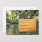 Elke Beneath Vine & Fig Tree Briefkaart (Voorkant / Achterkant)