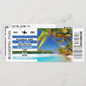 ELKE bestemming DIY foto boarding pass uitje Kaart (Voorkant / Achterkant)