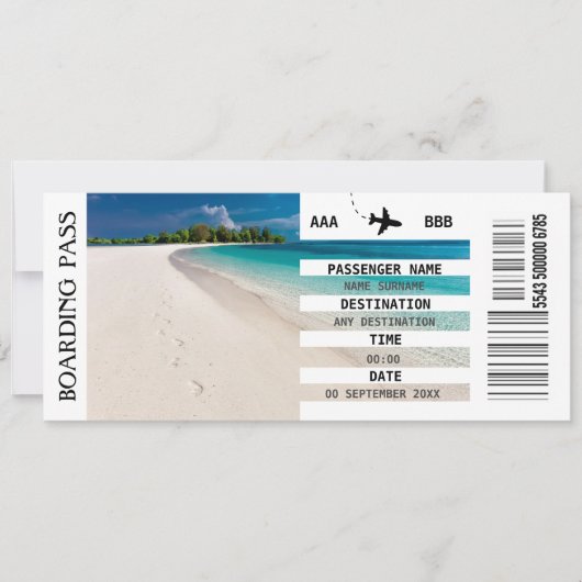 ELKE bestemming instapkaart uitje DIY foto Kaart (Voorkant)