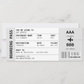 ELKE bestemming instapkaart uitje koppels Kaart (Achterkant)