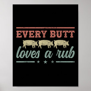 Elke biet houdt van een rubberen pitmaster-roker G Poster