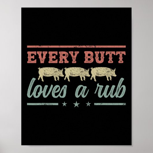 Elke biet houdt van een rubberen pitmaster-roker G Poster (Voorkant)