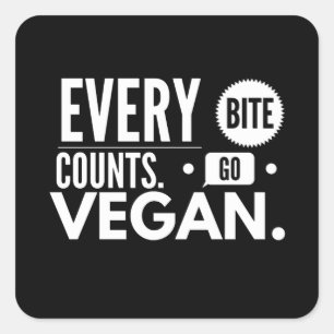 Elke Bietengraaf gaat Vegan Vierkante Sticker