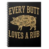 Elke Bil Houdt van een Goede Wrijf Grappig Varken  Notitieboek (Voorkant)