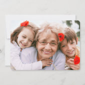 ELKE Birthday 2 Foto Simple Black and White Party Kaart (Achterkant)