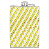 Elke bloem bloeit in haar eigen tijd heupfles (Achterkant)