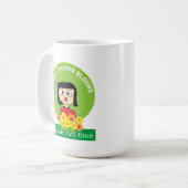 Elke bloem bloeit in haar eigen tijd koffiemok (Voorkant links)