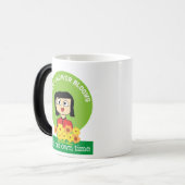 Elke bloem bloeit in haar eigen tijd magische mok (Voorkant links)