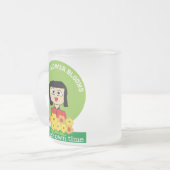 Elke bloem bloeit in haar eigen tijd matglas koffiemok (Voorkant links)