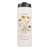 Elke bloem bloeit in haar eigen tijd thermosbeker (Voorkant)