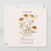 Elke bloem bloeit in zijn eigen tijd - rustieke bl (Voorkant)