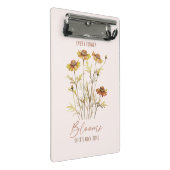 Elke bloem bloeit in zijn eigen tijd - rustieke bl mini klembord (Schuin)