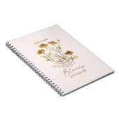 Elke bloem bloeit in zijn eigen tijd - rustieke bl notitieboek (Rechterzijde)