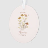 Elke bloem bloeit in zijn eigen tijd - rustieke bl ornament (voorkant)