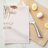 Elke bloem bloeit in zijn eigen tijd - rustieke bl theedoek (Quarter Fold)