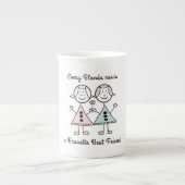 "Elke Blonde heeft een Brunette Best Friend Cup no Porselein Kop (Voorkant)