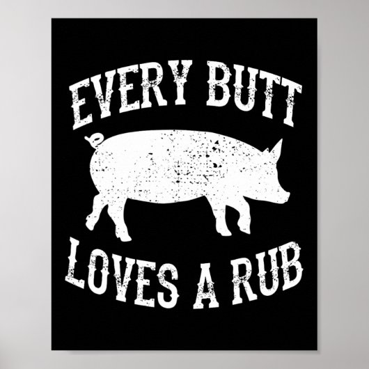 Elke boter houdt van een Geweldige vlees met rubbe Poster (Voorkant)