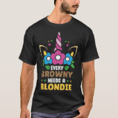 Elke Brownie heeft een Blondie Tussi Girly Partner T-shirt (Voorkant)