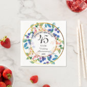 Elke bruiloft (45) Jubileum gouden Lijst bessen Servet (Insitu)