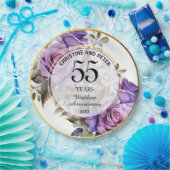 Elke bruiloft (55) Goud Lijst Rozen Jubileum Papieren Bordje (Feest)