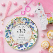 Elke bruiloft Jubileum (55) Gouden Lijst bessen Papieren Bordje (Feest)