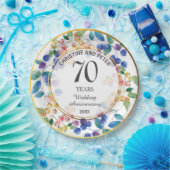 Elke bruiloft Jubileum (70) gouden Lijst bessen Papieren Bordje (Feest)