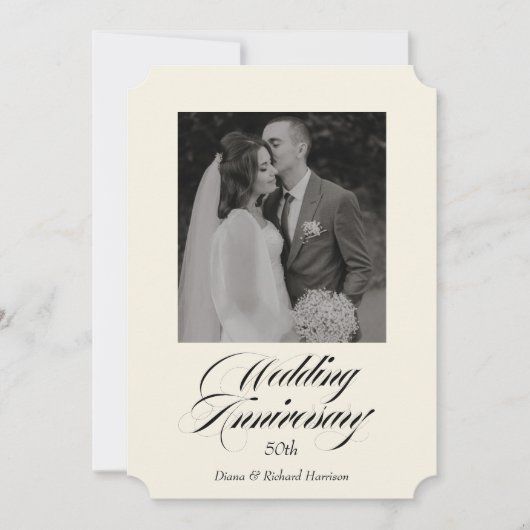 Elke bruiloft Jubileum fotouitnodiging Kaart (Voorkant)