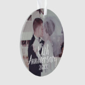 Elke bruiloft Jubileum - met volledige foto Ornament (voorkant)