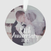 Elke bruiloft Jubileum - met volledige foto Ornament (voorkant)